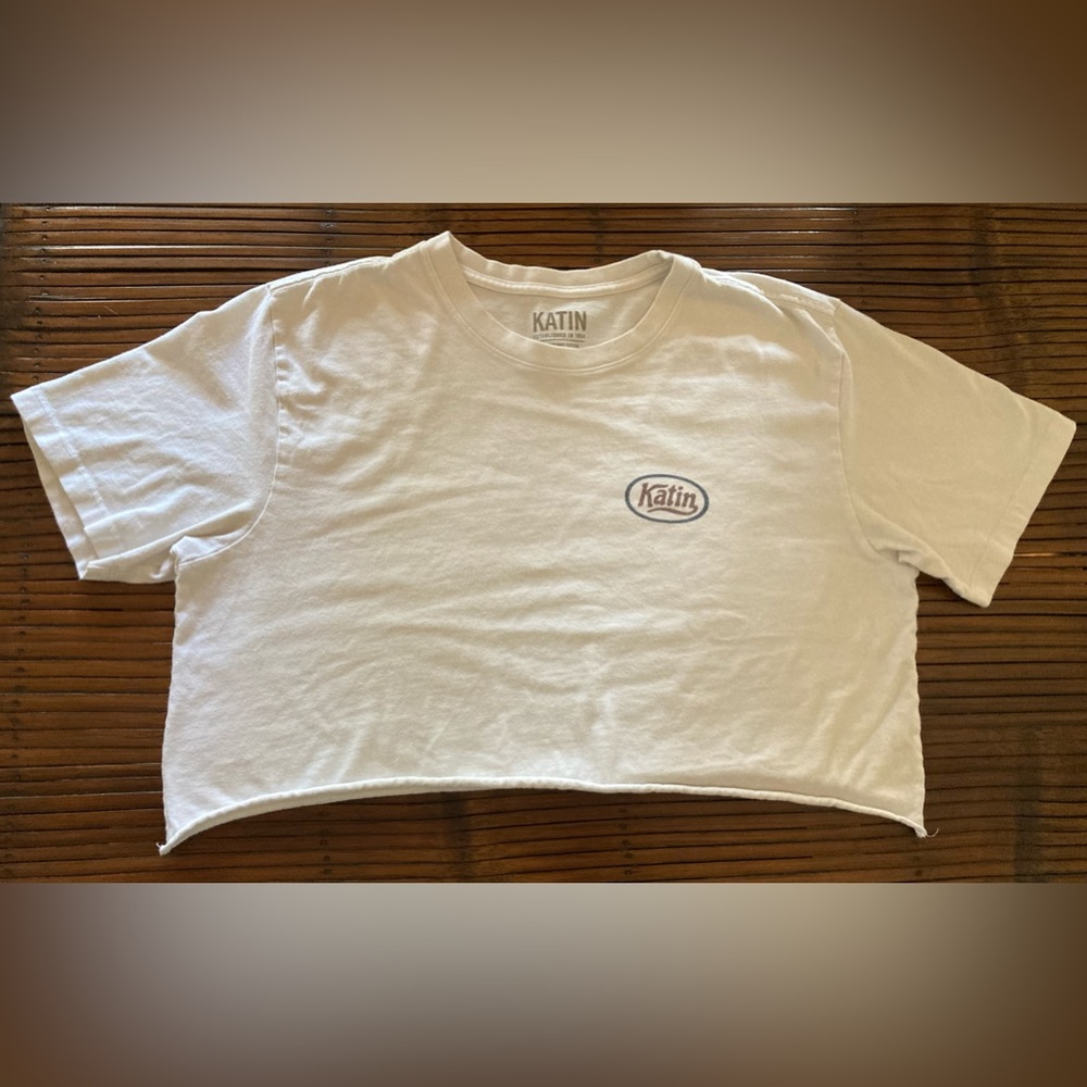 Katin Seaside Surf Shop Crop Top Size Large
